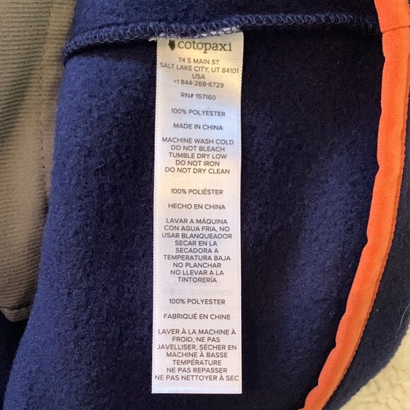 Cotopaxi Teca Fleese Pullover Men's XL Campfire Sweater Kangaroo Pocket NWT - Picture 8 of 8